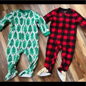 COPY - Bundle of Holiday Fleece Zip Pjs